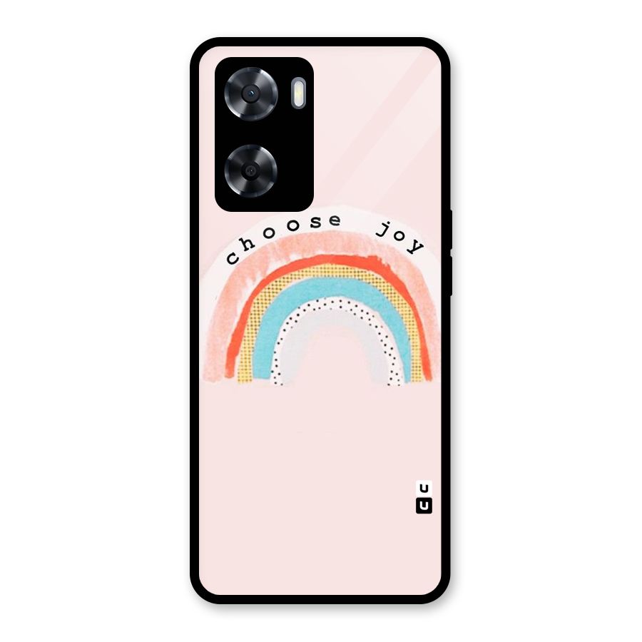 Choose Joy Glass Back Case for Oppo A57 2022