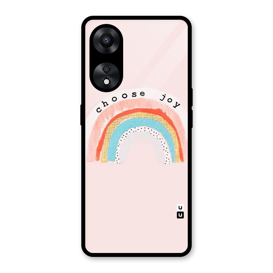 Choose Joy Glass Back Case for Oppo A78