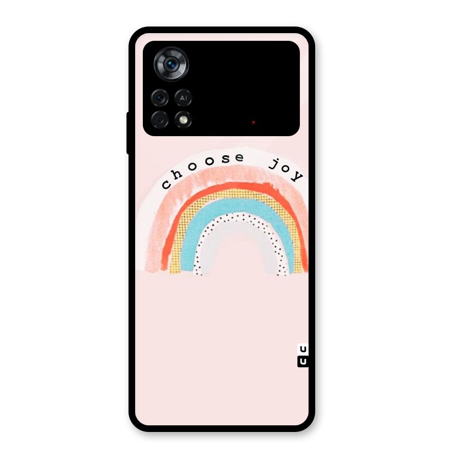 Choose Joy Glass Back Case for Poco X4 Pro 5G