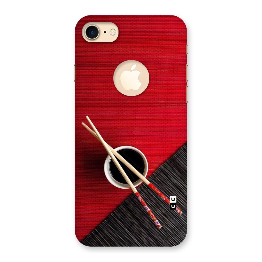 Chopstick Design Back Case for iPhone 7 Logo Cut