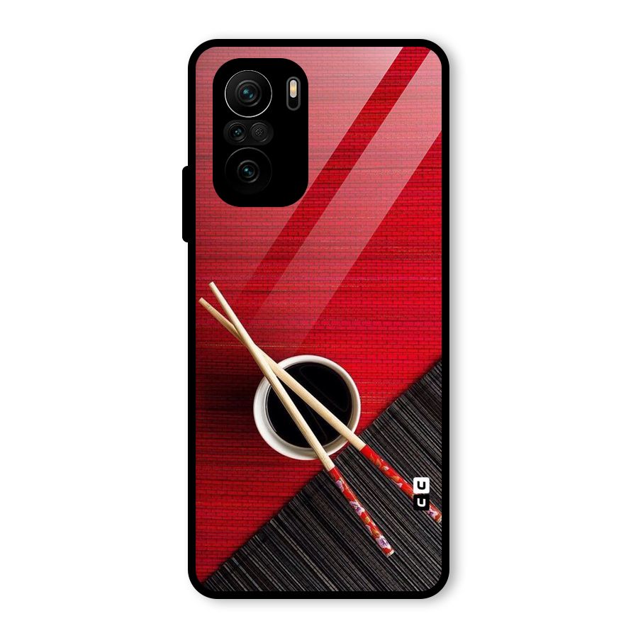 Chopstick Design Glass Back Case for Mi 11x