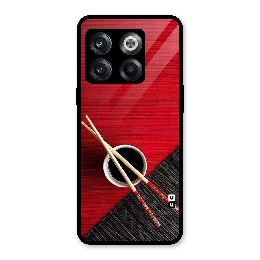 Chopstick Design Glass Back Case for OnePlus 10T