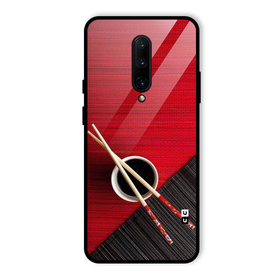 Chopstick Design Glass Back Case for OnePlus 7 Pro