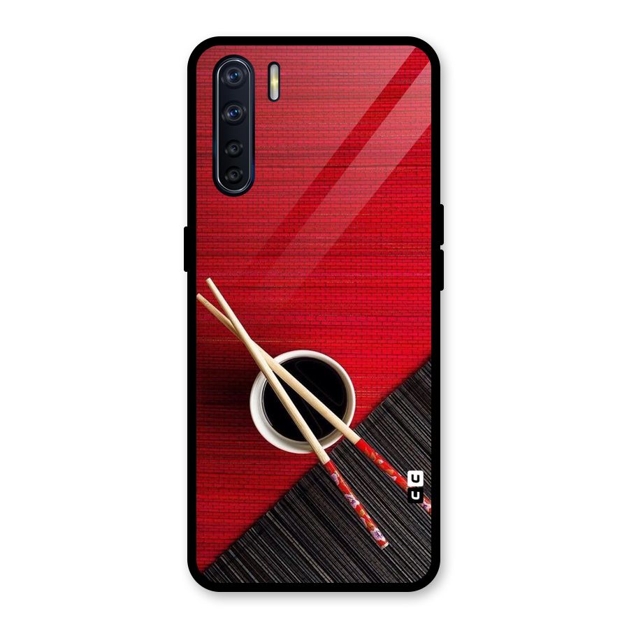 Chopstick Design Glass Back Case for Oppo F15