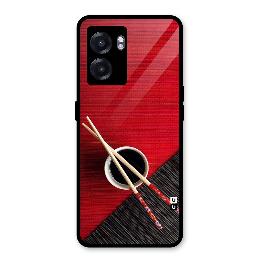 Chopstick Design Glass Back Case for Oppo K10 (5G)