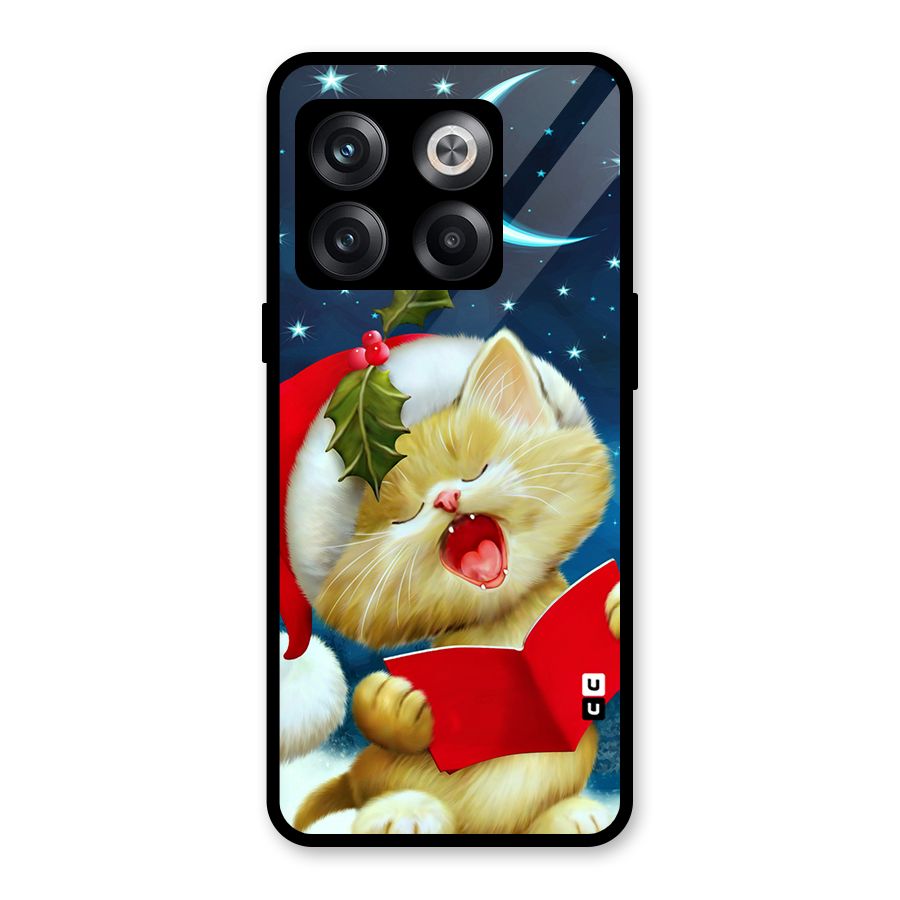 Christmas Cat Glass Back Case for OnePlus 10T