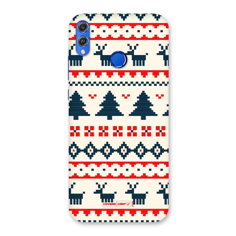 Christmas Design Pattern Back Case for Honor 8X