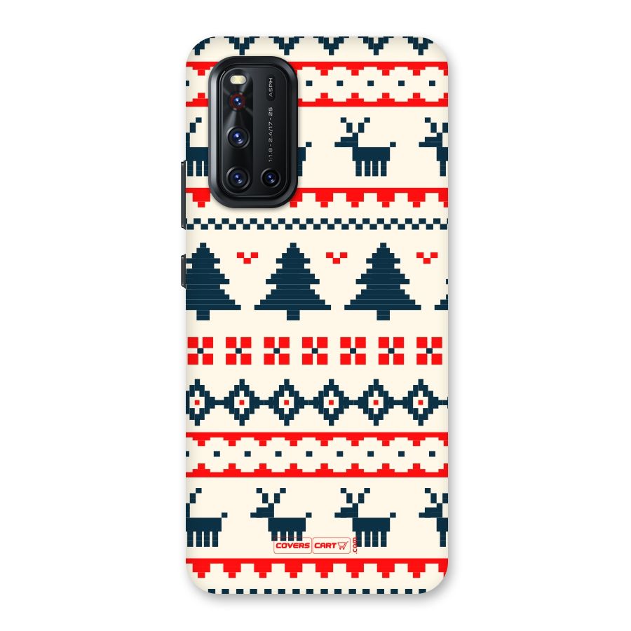 Christmas Design Pattern Back Case for Vivo V19
