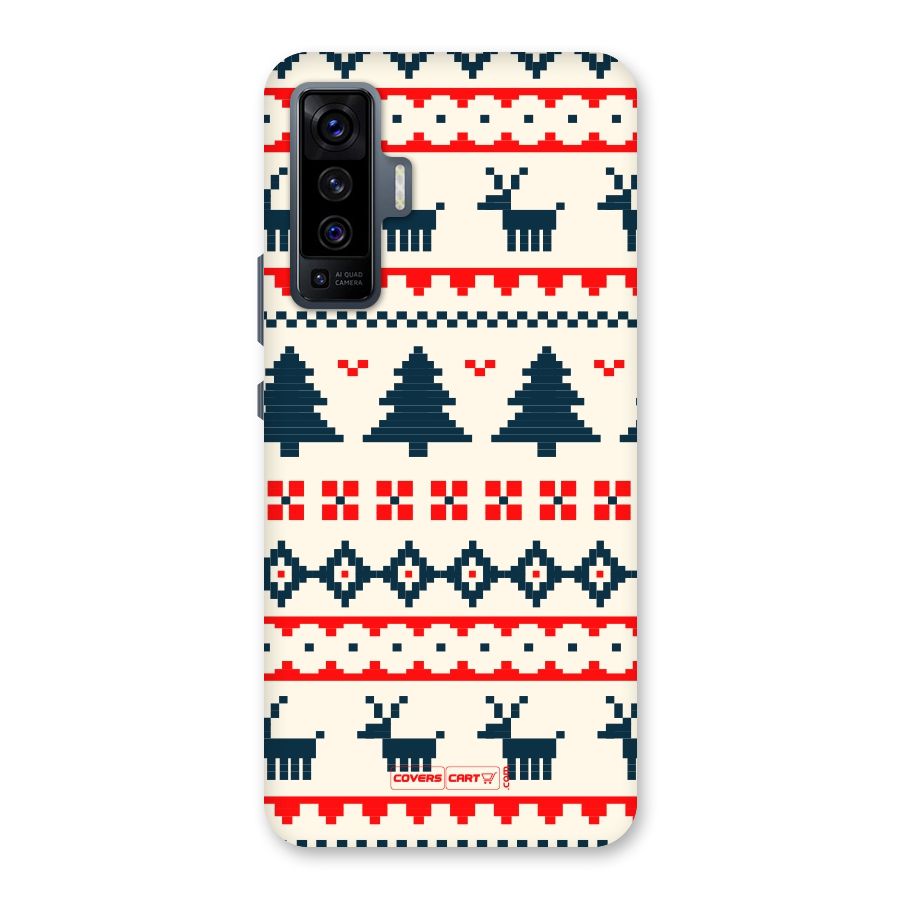 Christmas Design Pattern Back Case for Vivo X50