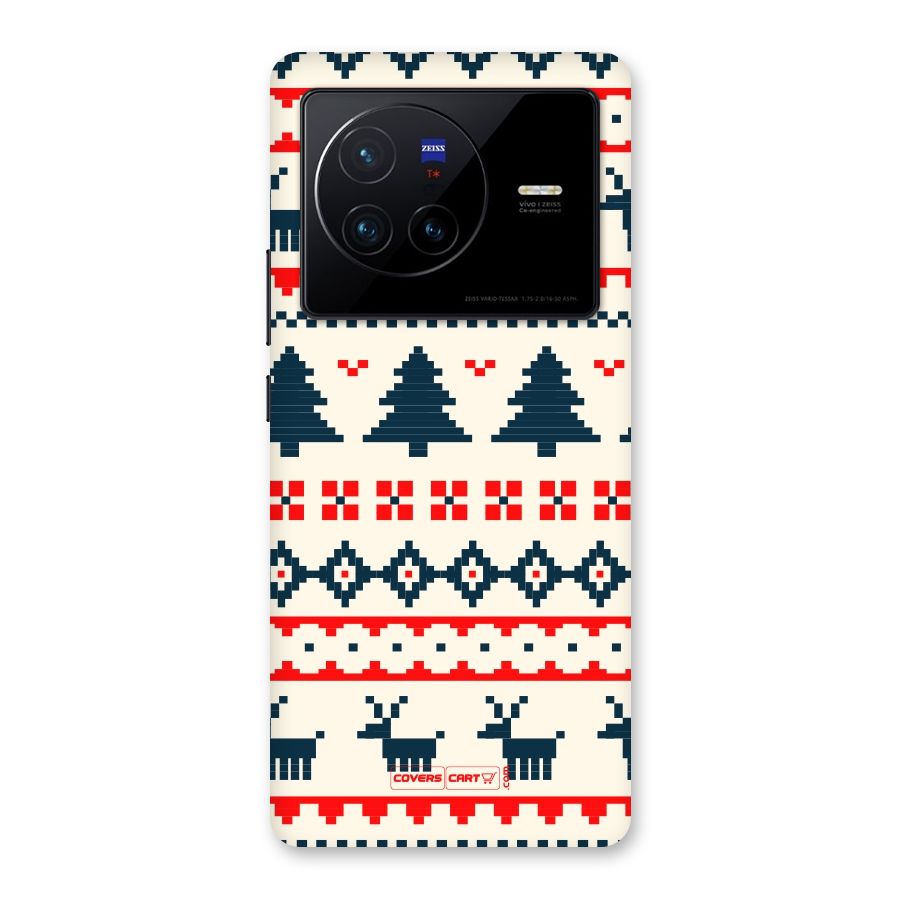 Christmas Design Pattern Back Case for Vivo X80