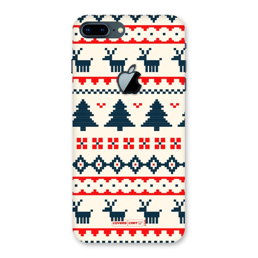 Christmas Design Pattern Back Case for iPhone 7 Plus Apple Cut