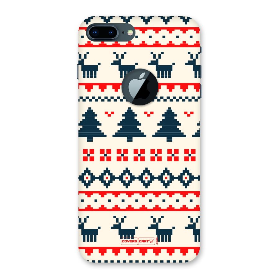 Christmas Design Pattern Back Case for iPhone 7 Plus Logo Cut