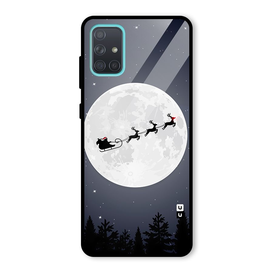 Christmas Nightsky Glass Back Case for Galaxy A71