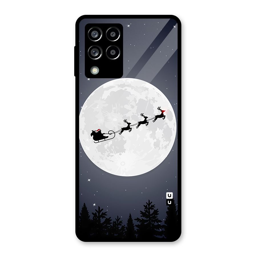 Christmas Nightsky Glass Back Case for Galaxy M53 5G