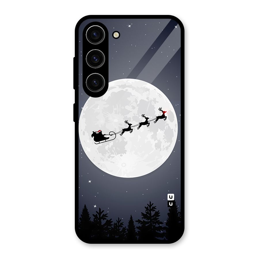 Christmas Nightsky Glass Back Case for Galaxy S23