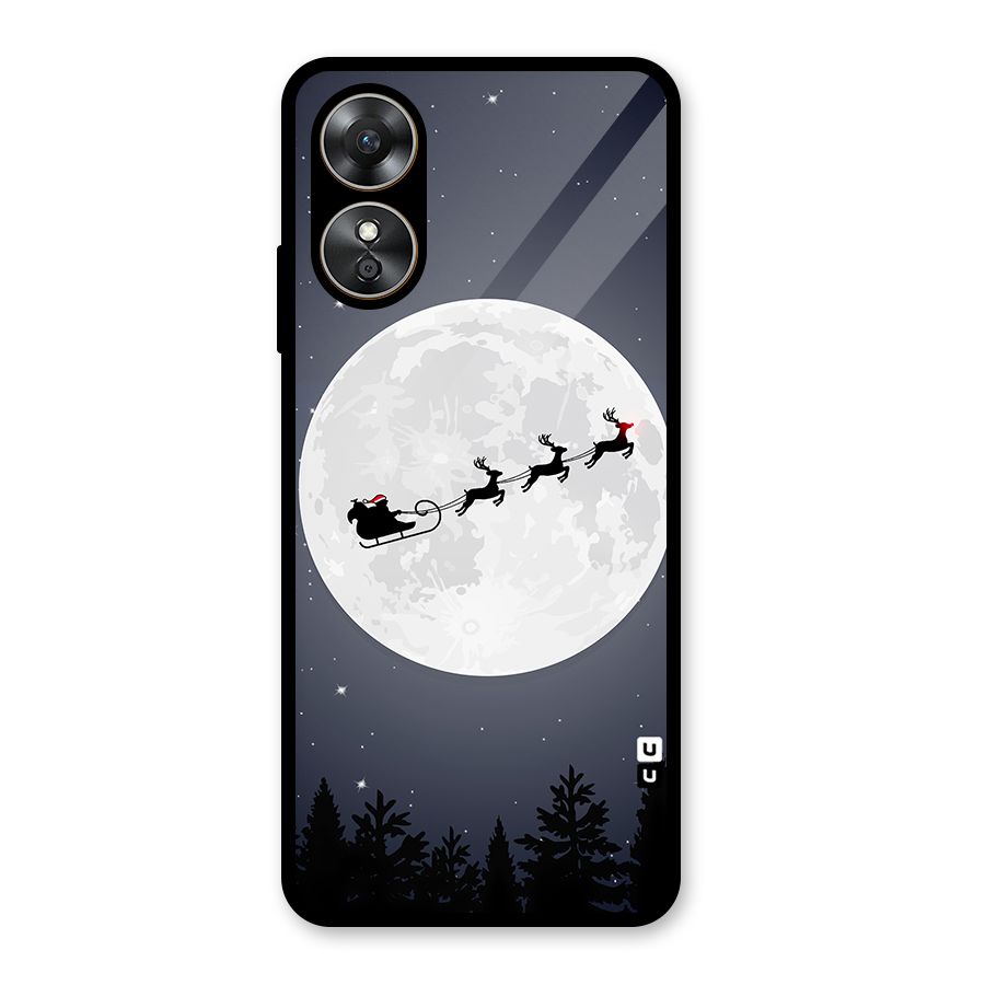 Christmas Nightsky Glass Back Case for Oppo A17