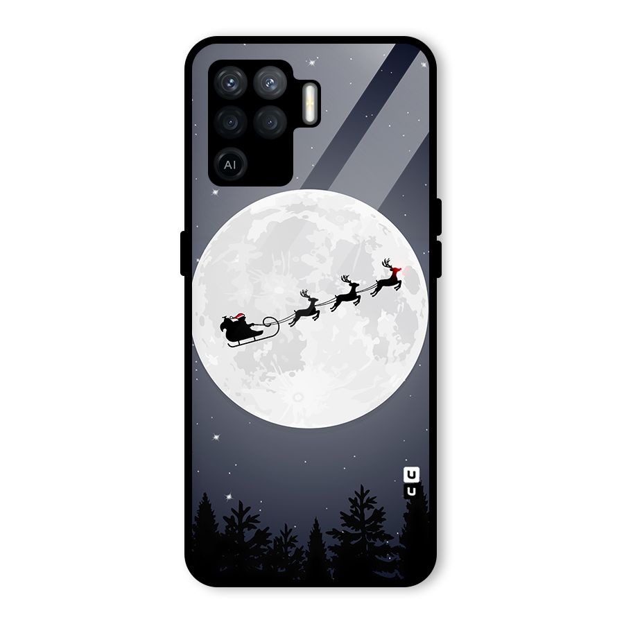 Christmas Nightsky Glass Back Case for Oppo F19 Pro