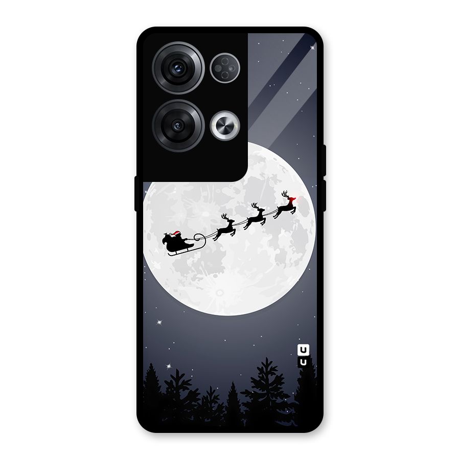 Christmas Nightsky Glass Back Case for Oppo Reno8 Pro 5G