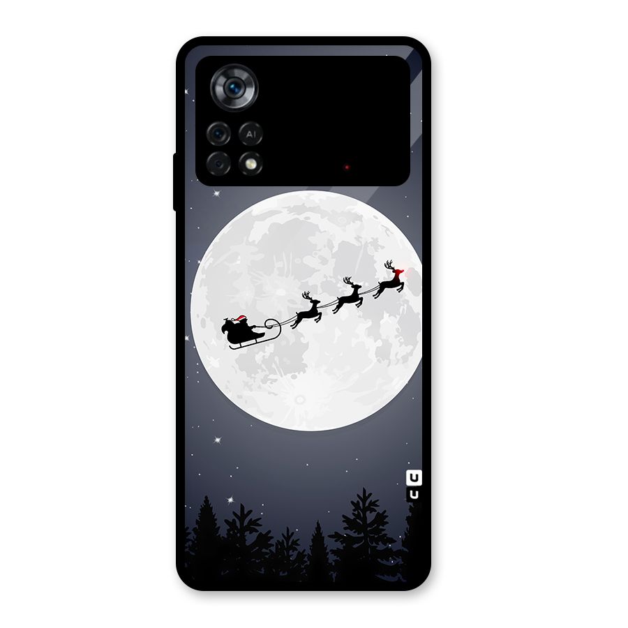 Christmas Nightsky Glass Back Case for Poco X4 Pro 5G