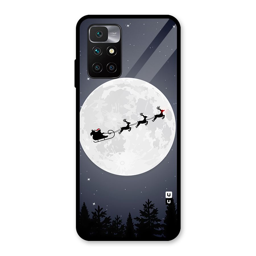Christmas Nightsky Glass Back Case for Redmi 10 Prime