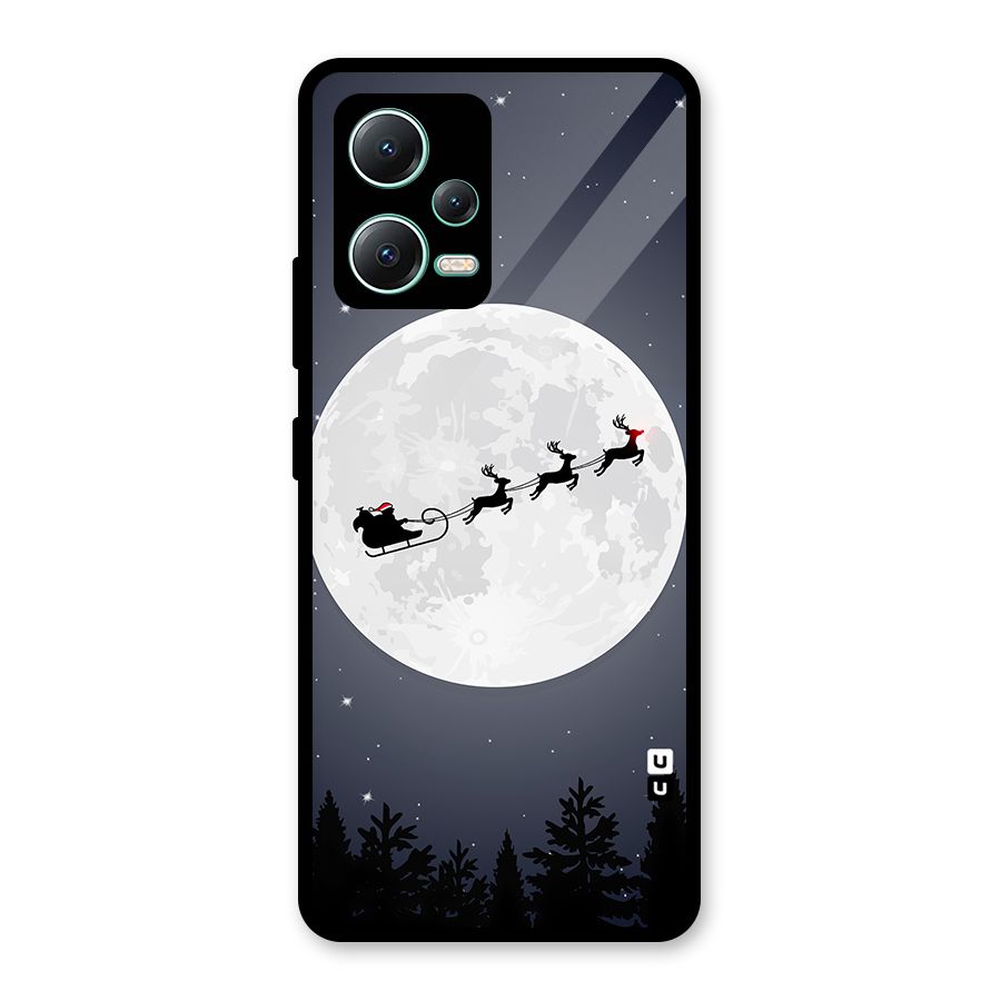 Christmas Nightsky Glass Back Case for Redmi Note 12 5G