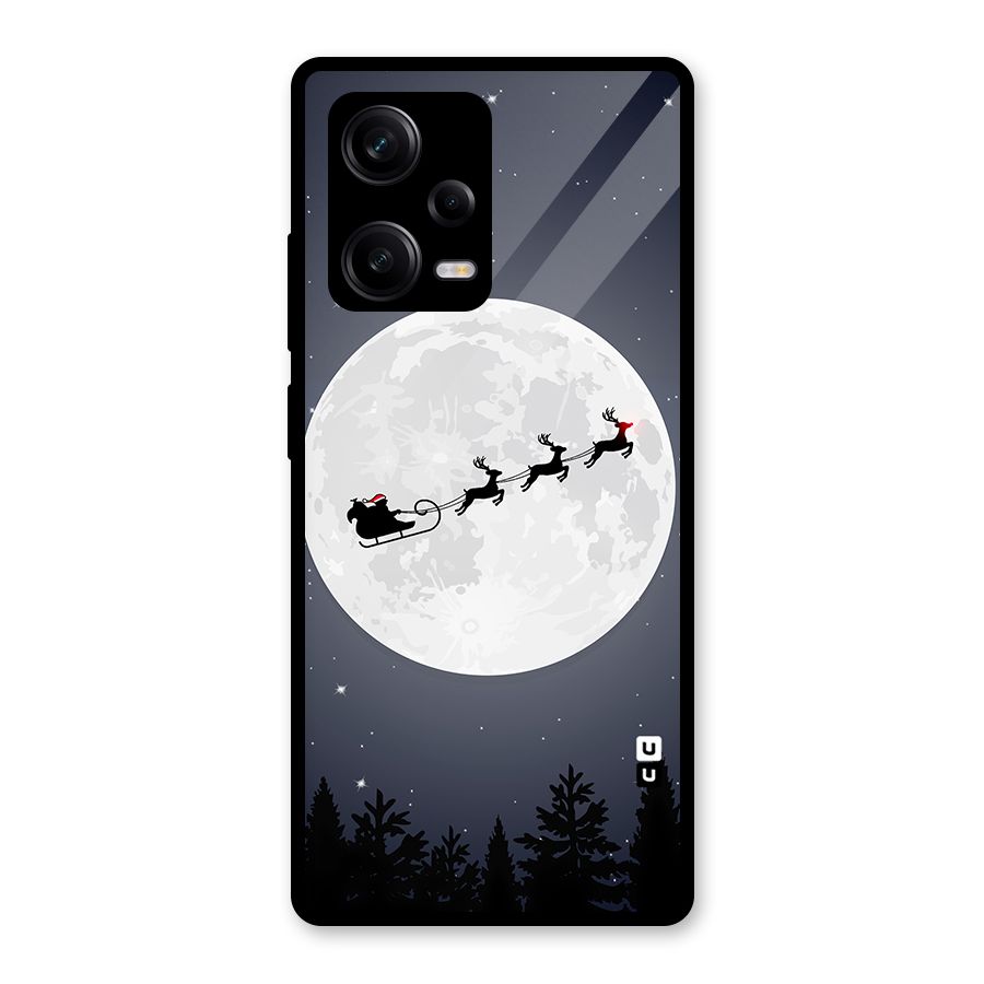 Christmas Nightsky Glass Back Case for Redmi Note 12 Pro