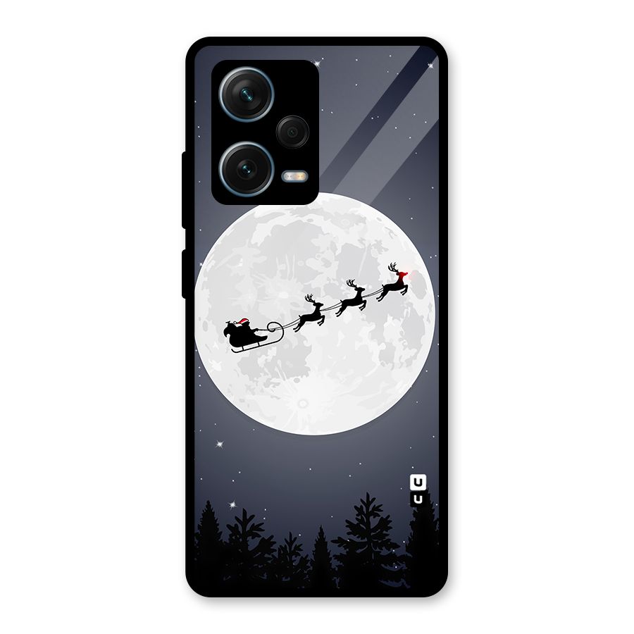 Christmas Nightsky Glass Back Case for Redmi Note 12 Pro Plus 5G