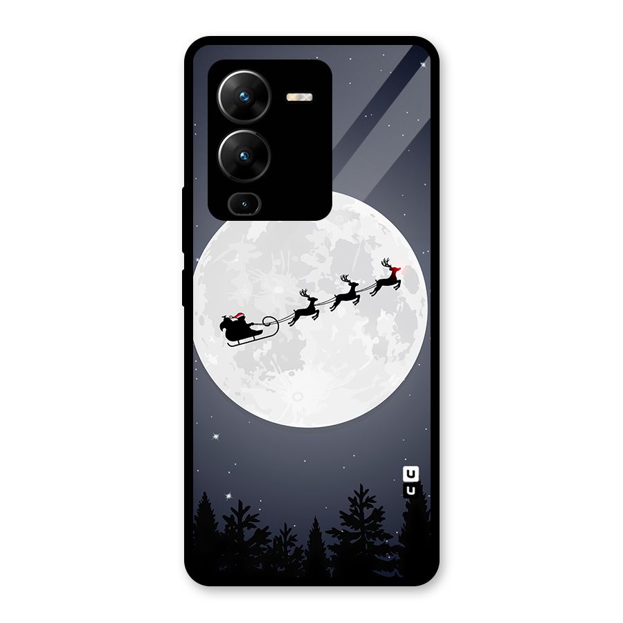 Christmas Nightsky Glass Back Case for Vivo V25 Pro