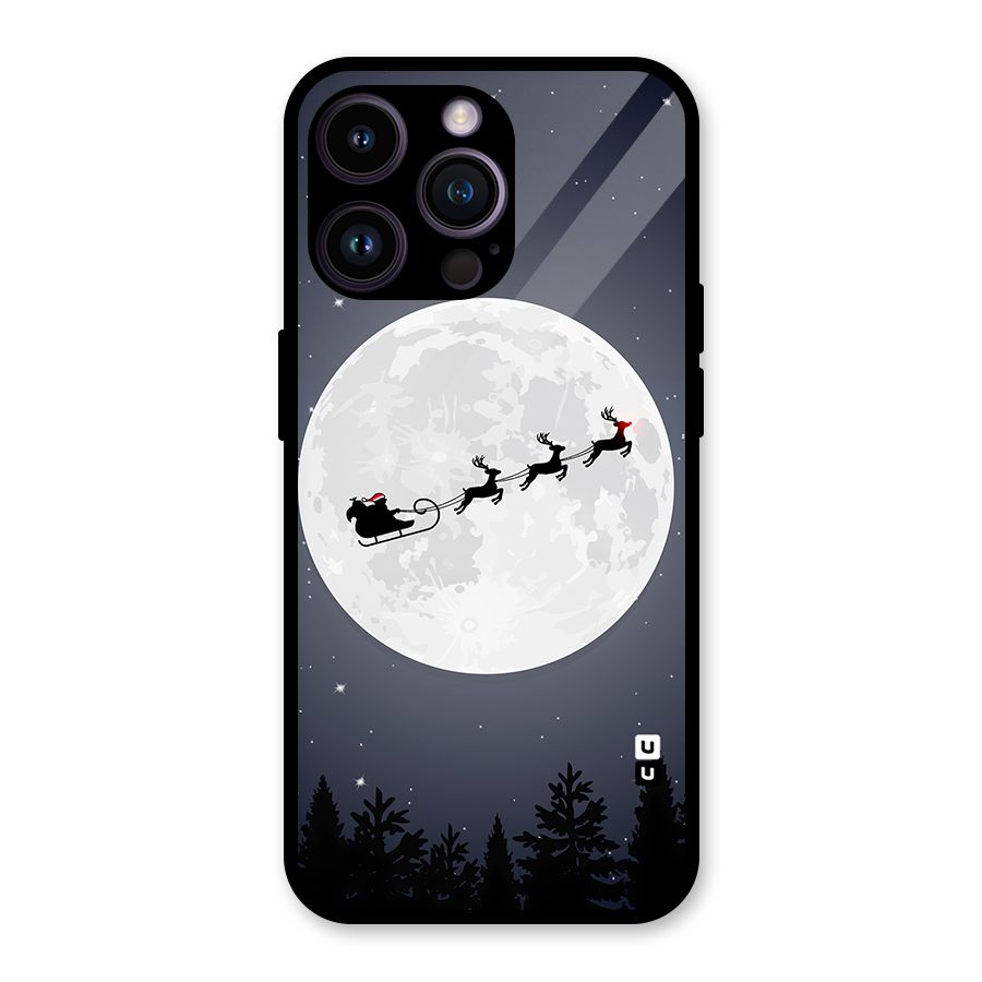Christmas Nightsky Glass Back Case for iPhone 14 Pro Max