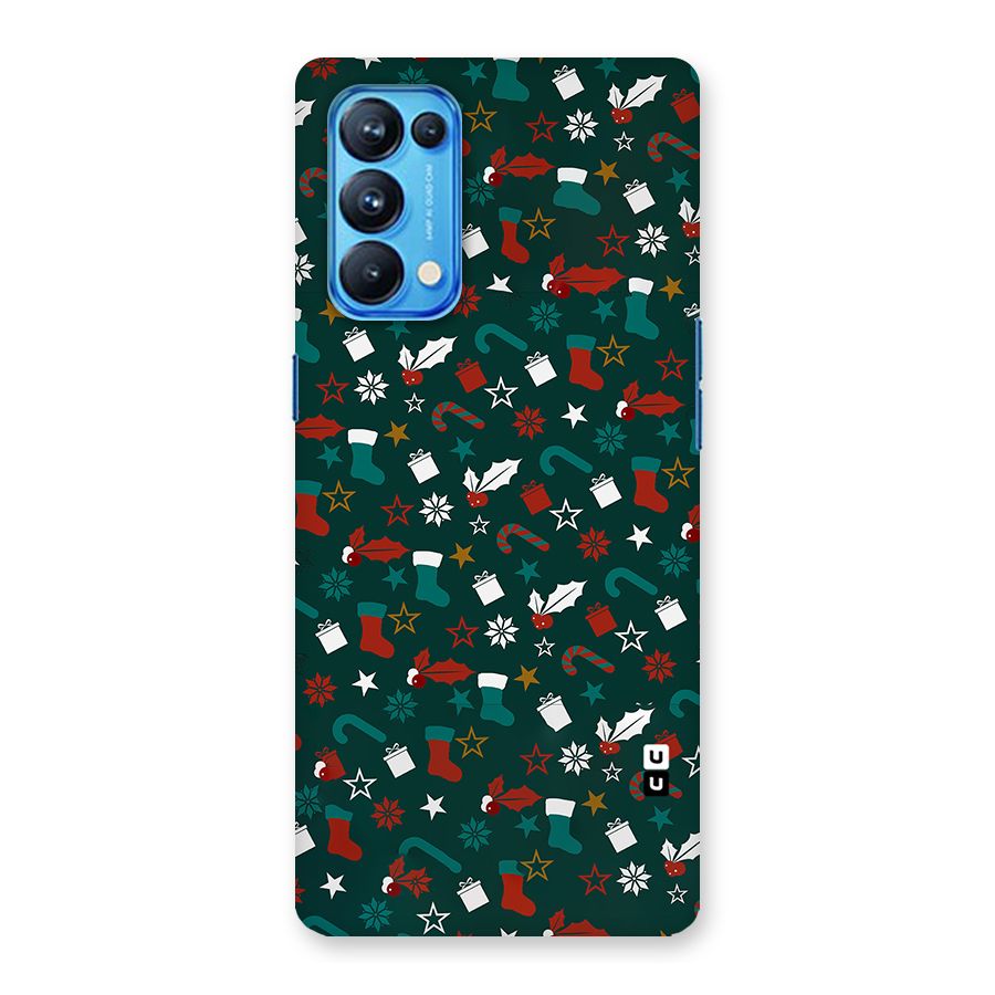 Christmas Pattern Design Back Case for Oppo Reno5 Pro 5G