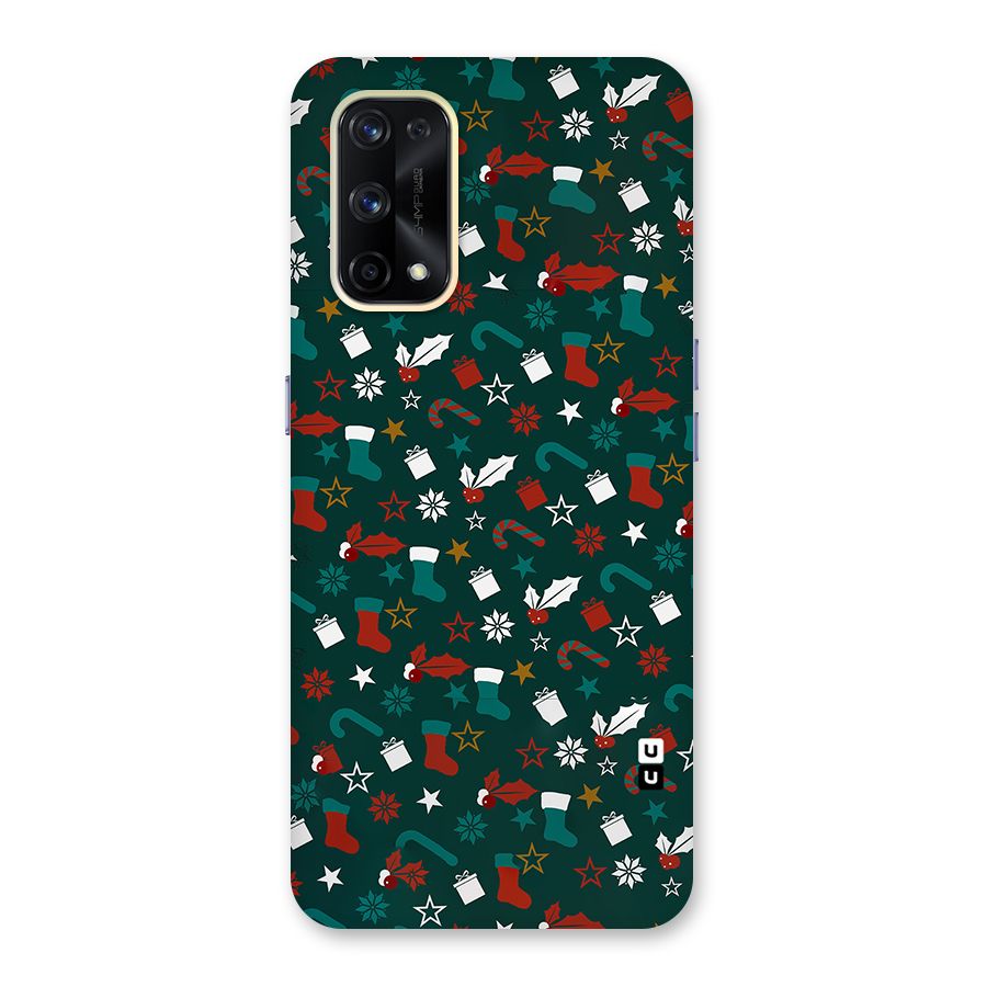 Christmas Pattern Design Glass Back Case for Realme X7 Pro