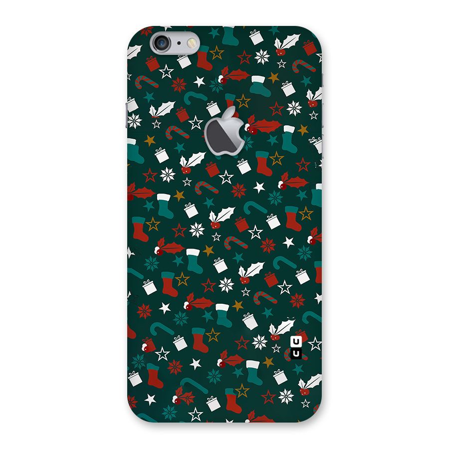 Christmas Pattern Design Back Case for iPhone 6 Plus 6S Plus Logo Cut