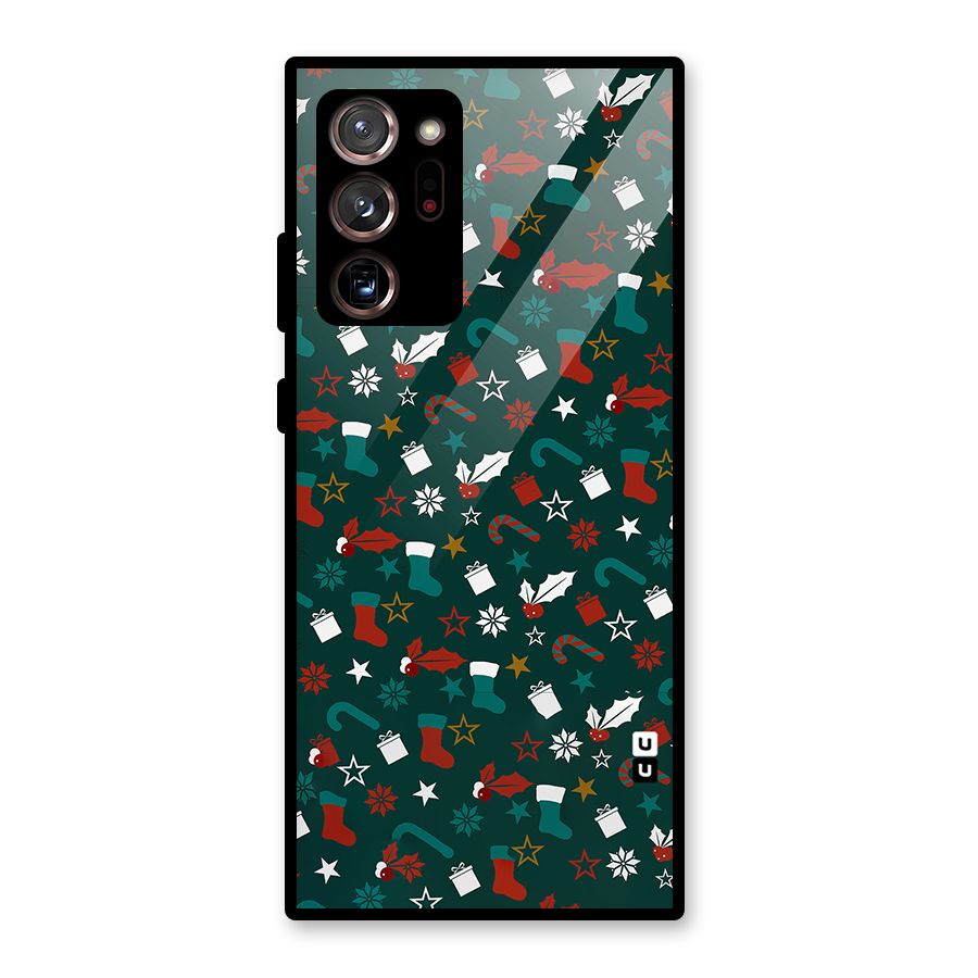 Christmas Pattern Design Glass Back Case for Galaxy Note 20 Ultra