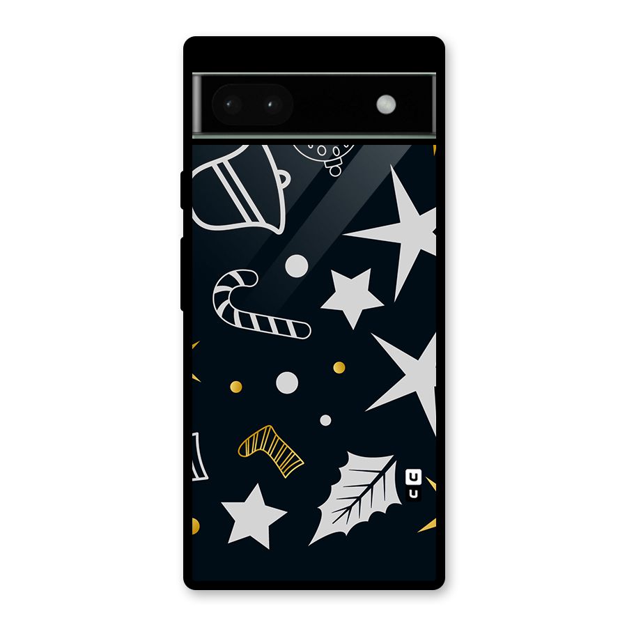 Christmas Special Pattern Glass Back Case for Google Pixel 6a