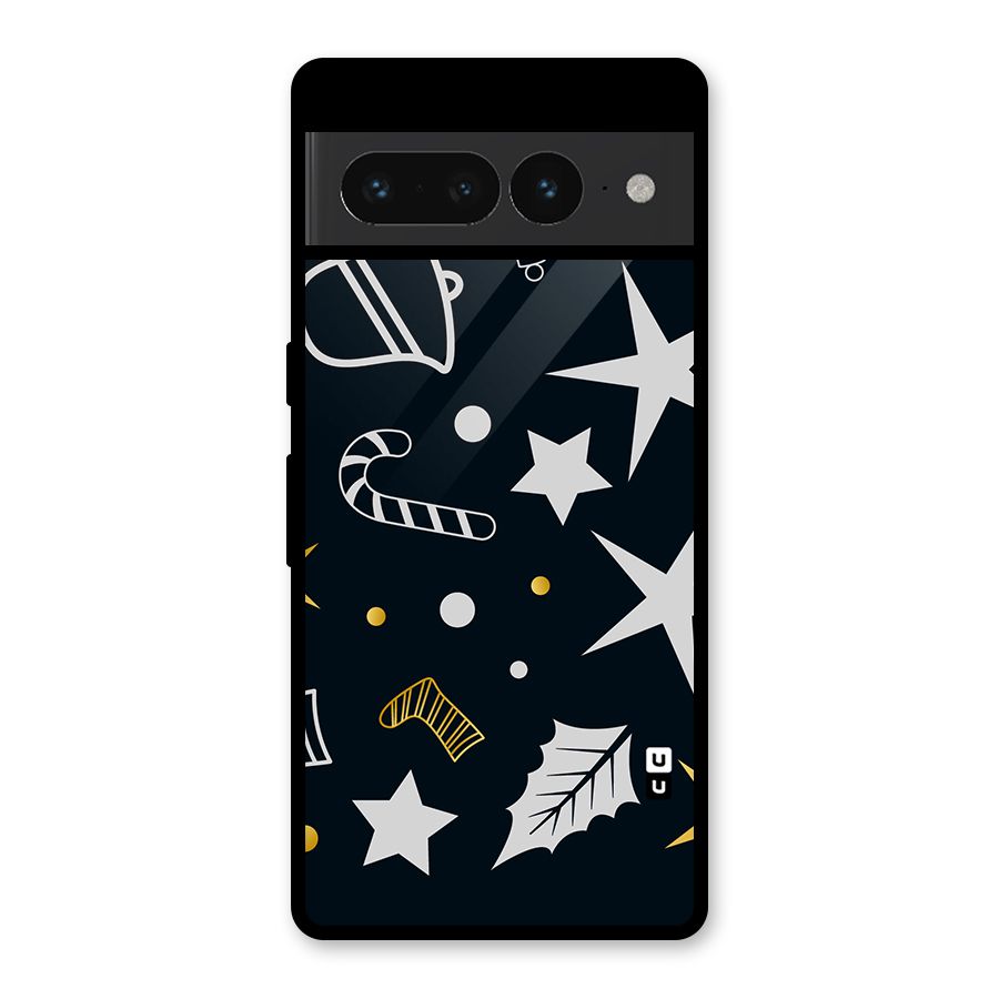 Christmas Special Pattern Glass Back Case for Google Pixel 7 Pro