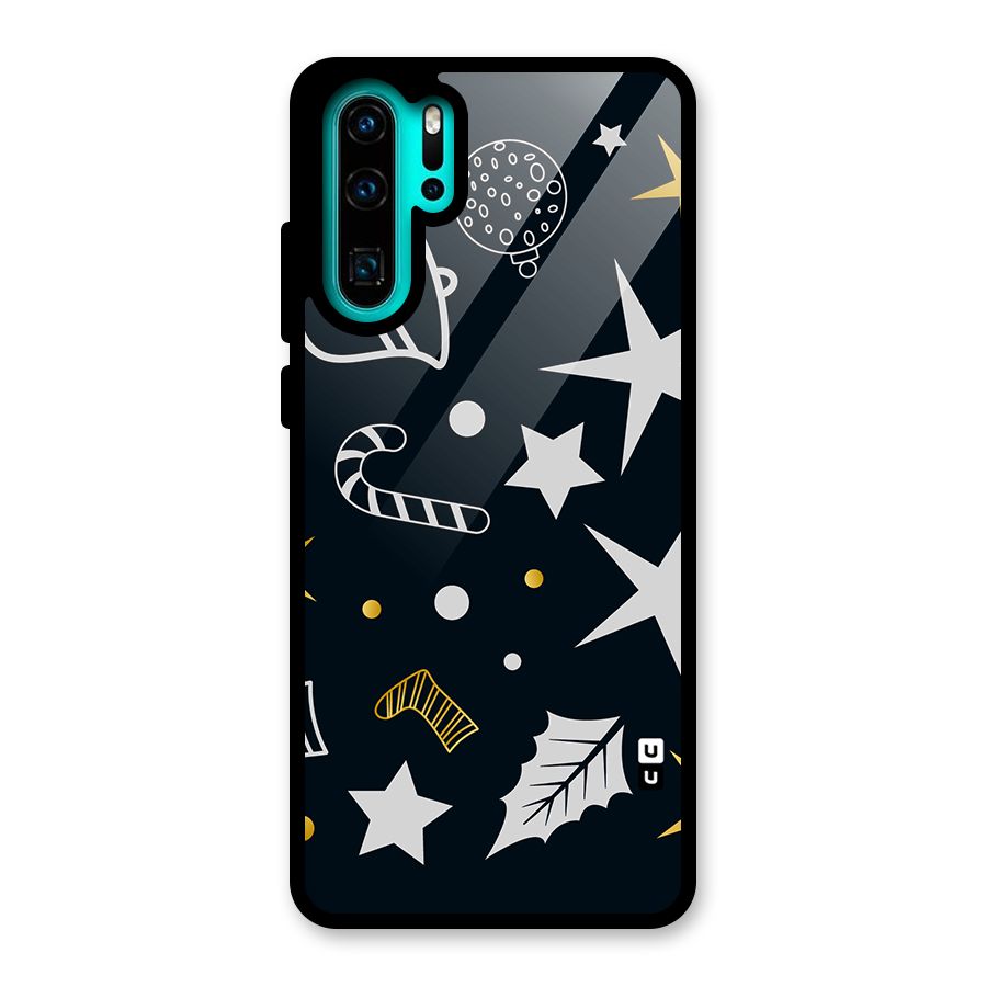 Christmas Special Pattern Glass Back Case for Huawei P30 Pro