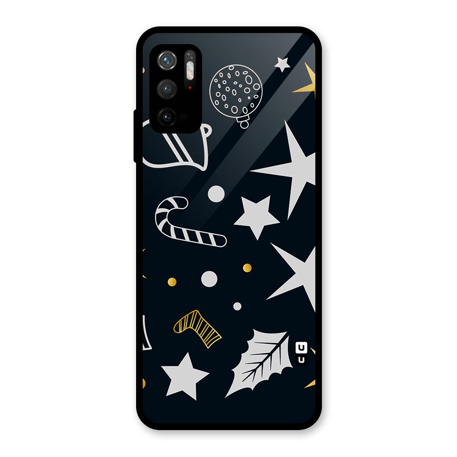 Christmas Special Pattern Glass Back Case for Poco M3 Pro 5G