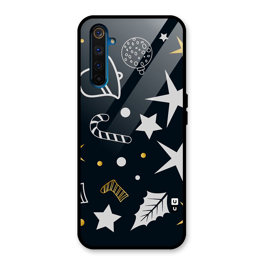 Christmas Special Pattern Glass Back Case for Realme 6 Pro