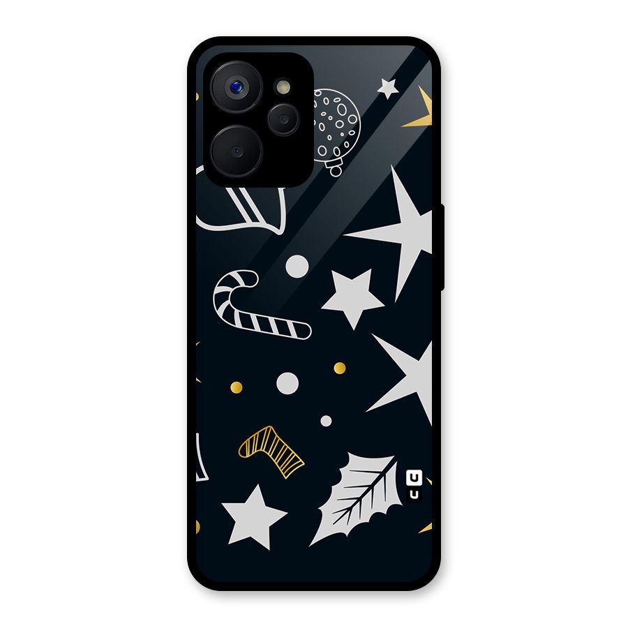 Christmas Special Pattern Glass Back Case for Realme 9i 5G