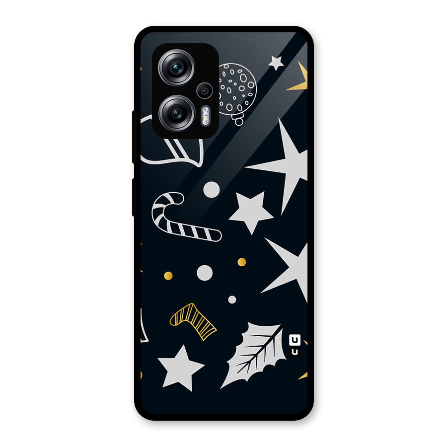 Christmas Special Pattern Glass Back Case for Redmi K50i