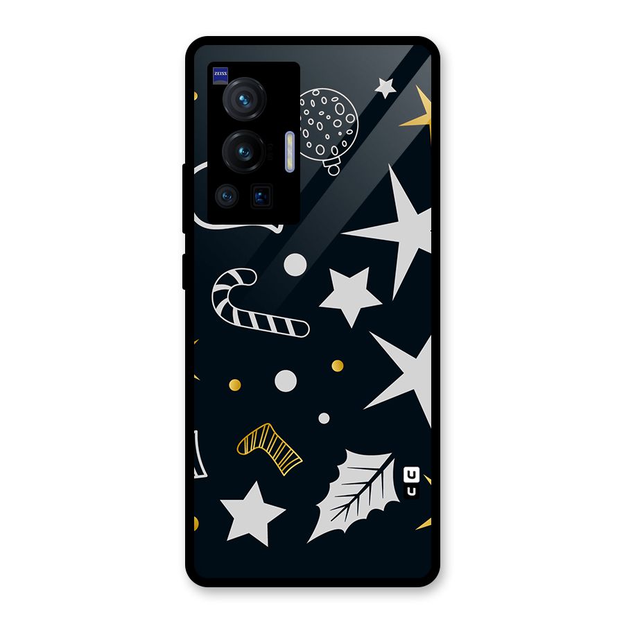 Christmas Special Pattern Glass Back Case for Vivo X70 Pro