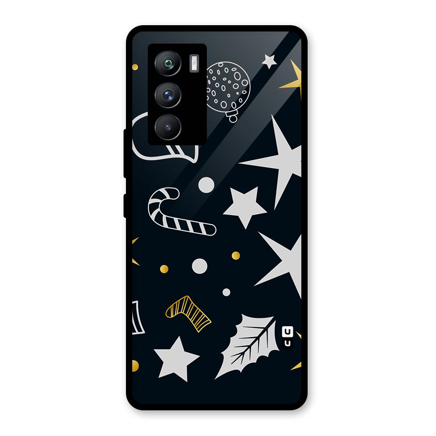 Christmas Special Pattern Glass Back Case for Vivo iQOO 9 SE