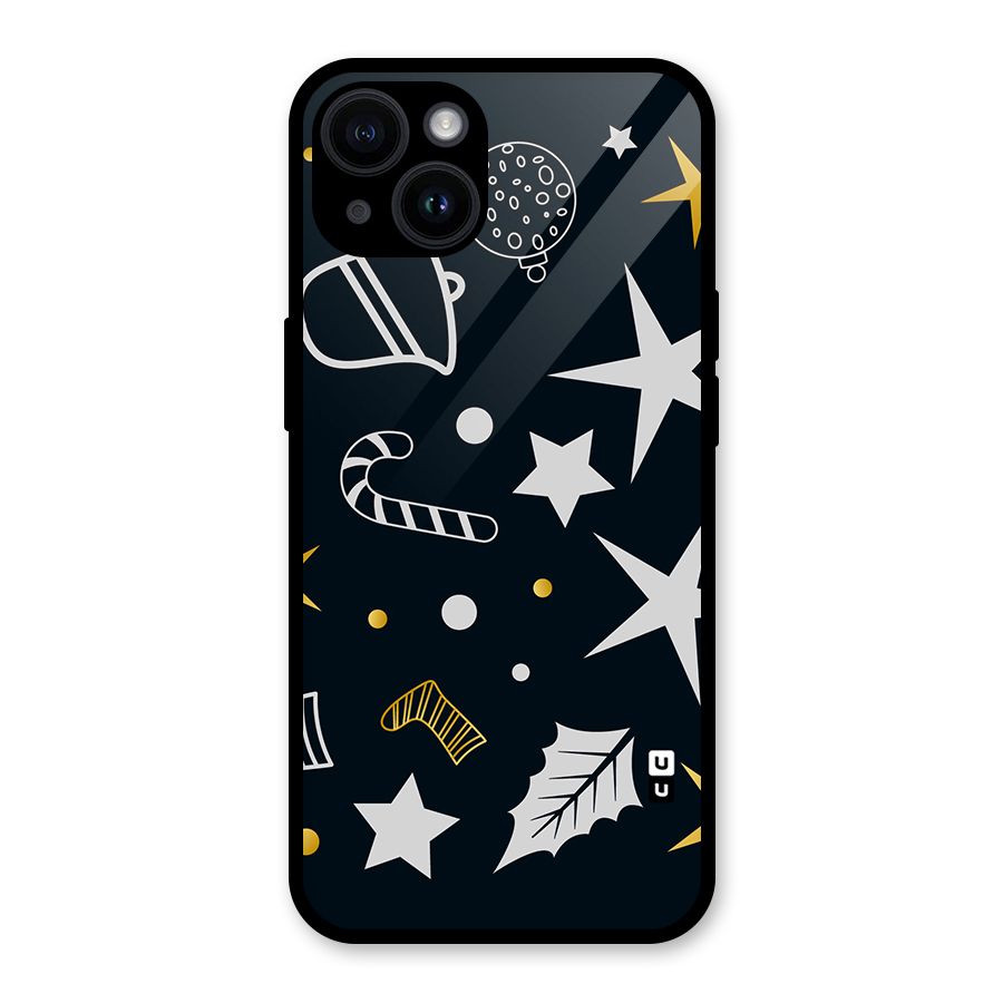 Christmas Special Pattern Glass Back Case for iPhone 14