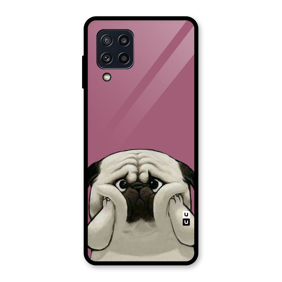 Chubby Doggo Glass Back Case for Galaxy M32