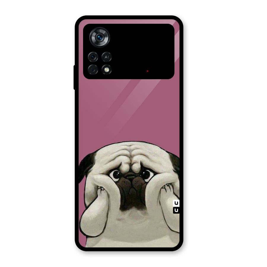 Chubby Doggo Glass Back Case for Poco X4 Pro 5G