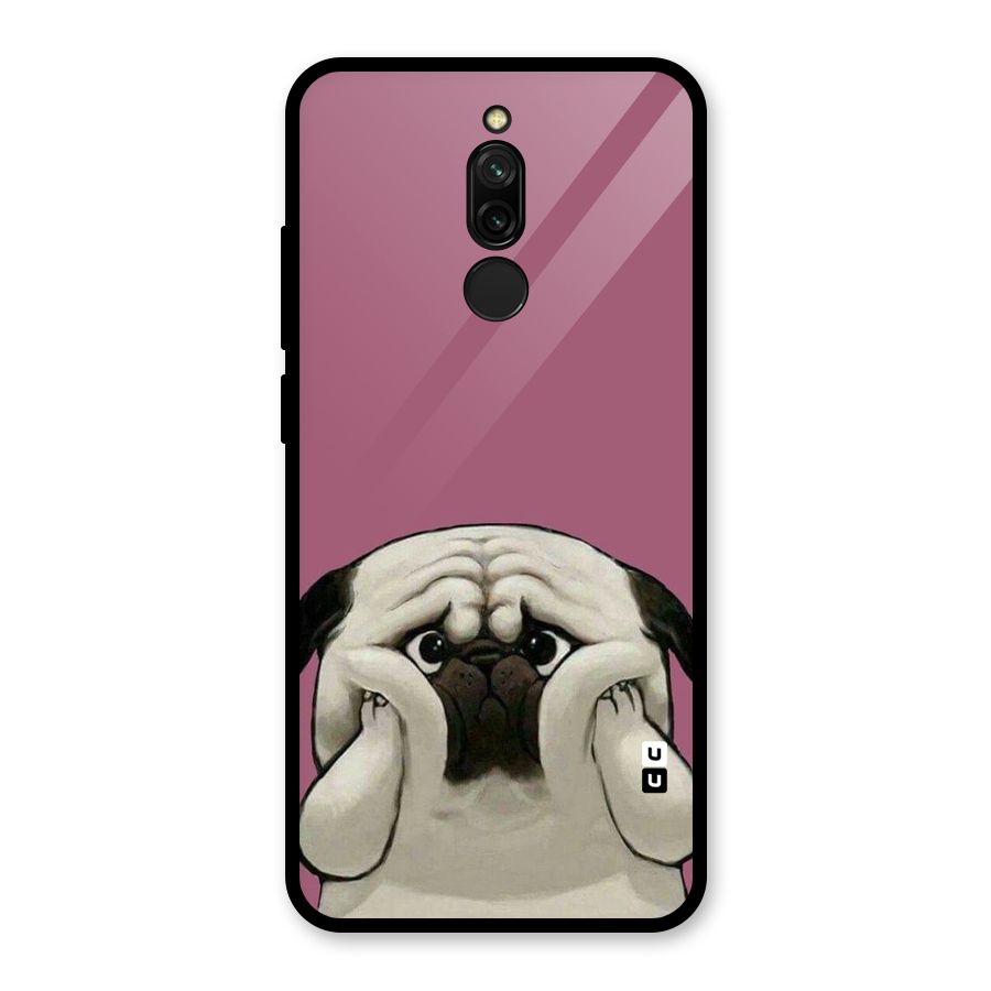 Chubby Doggo Glass Back Case for Redmi 8