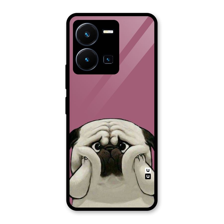 Chubby Doggo Glass Back Case for Vivo Y35