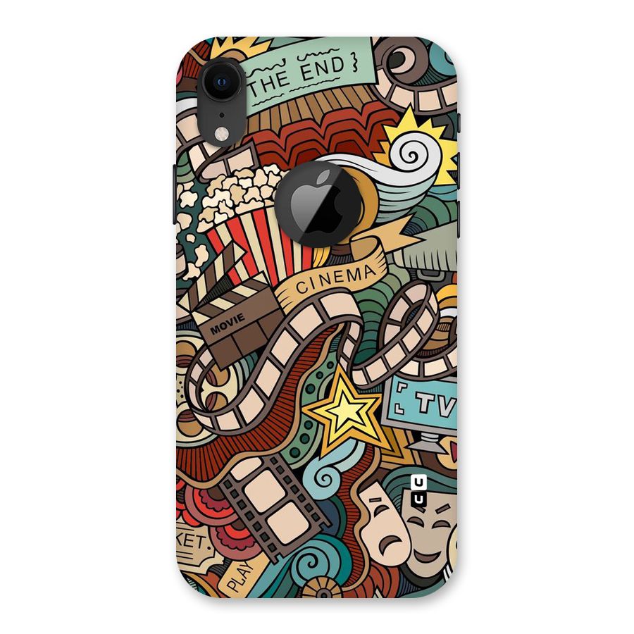 Cinematic Design Back Case for iPhone XR Logo Cut