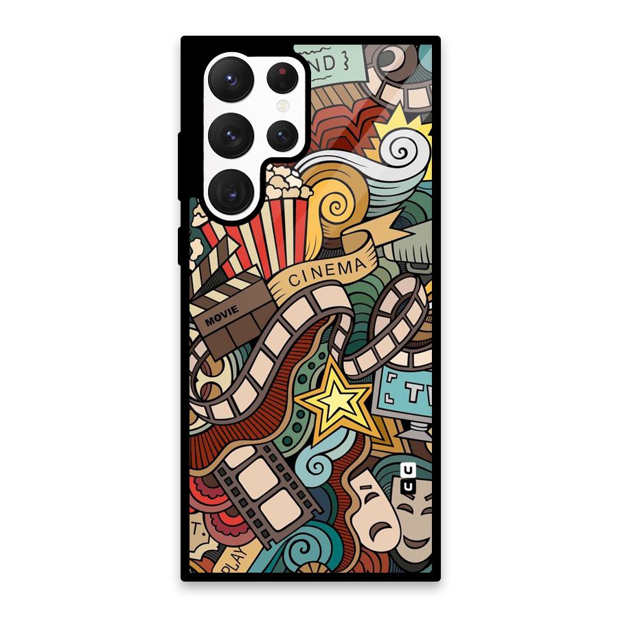 Cinematic Design Glass Back Case for Galaxy S22 Ultra 5G