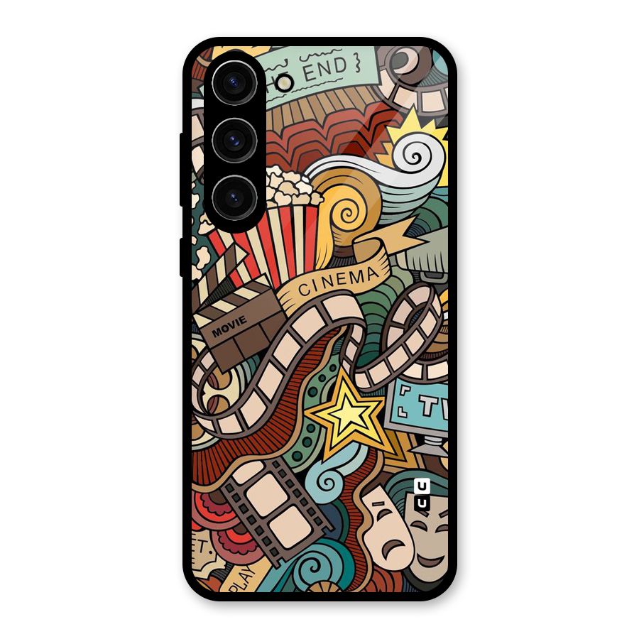 Cinematic Design Glass Back Case for Galaxy S23 Plus
